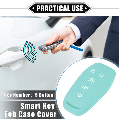 Remote Keyless Smart Key Fob Cover for Ford F150 Explorer (2015-2023) Blue
