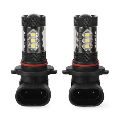 2 x White H10 9140 9145 High Power 80W LED Fog Light Bulbs for Car (2010-2023)