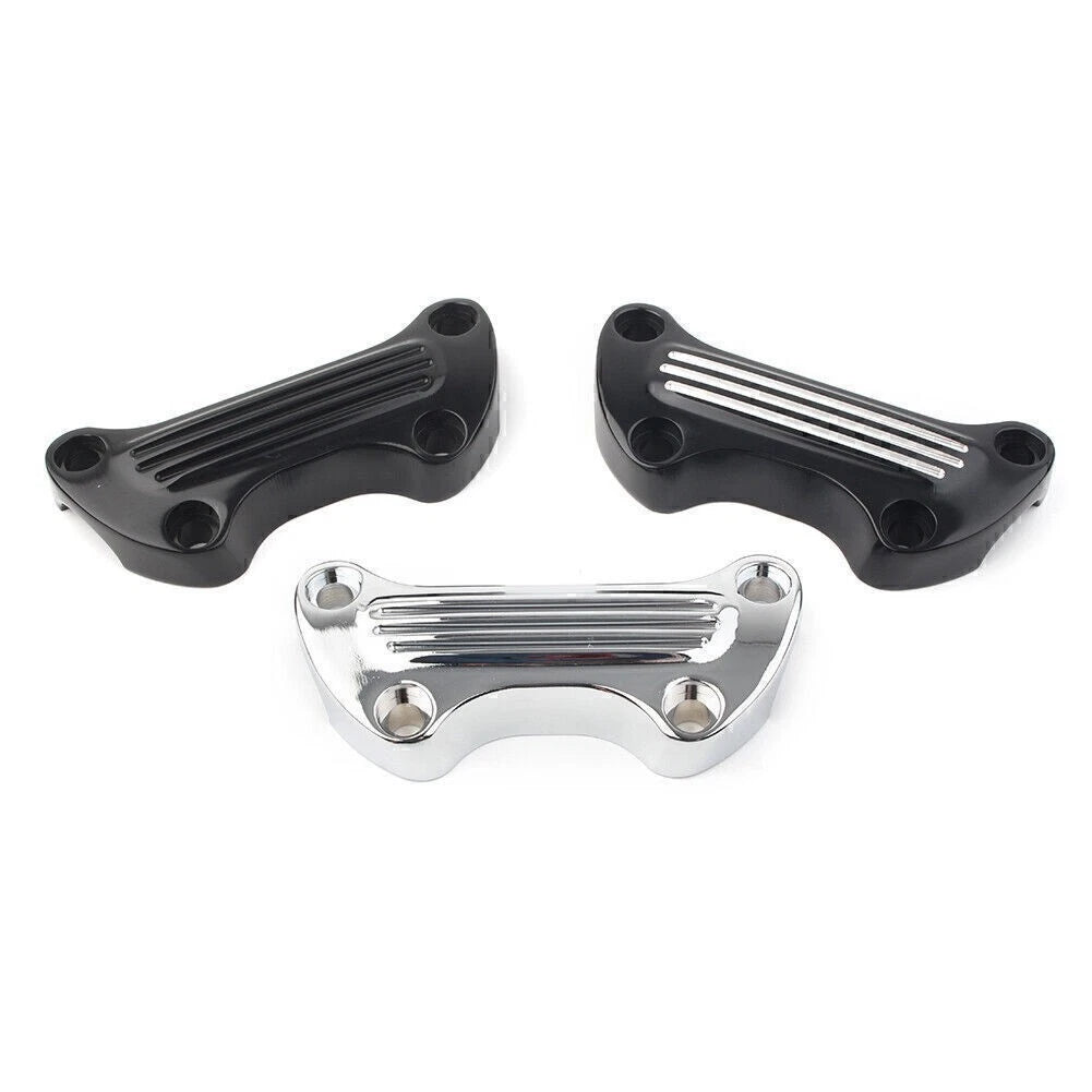 Aluminum Handlebar Riser Top Clamp Cover for Harley Sportster, Softail, Dyna