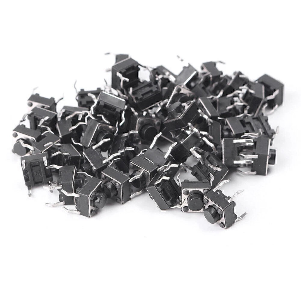 50 x Mini Momentary Tactile Push Button Switches 6x6x5mm for Various Models