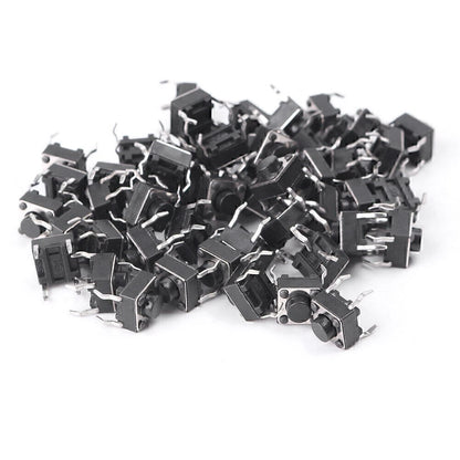 50 x Mini Momentary Tactile Push Button Switches 6x6x5mm for Various Models
