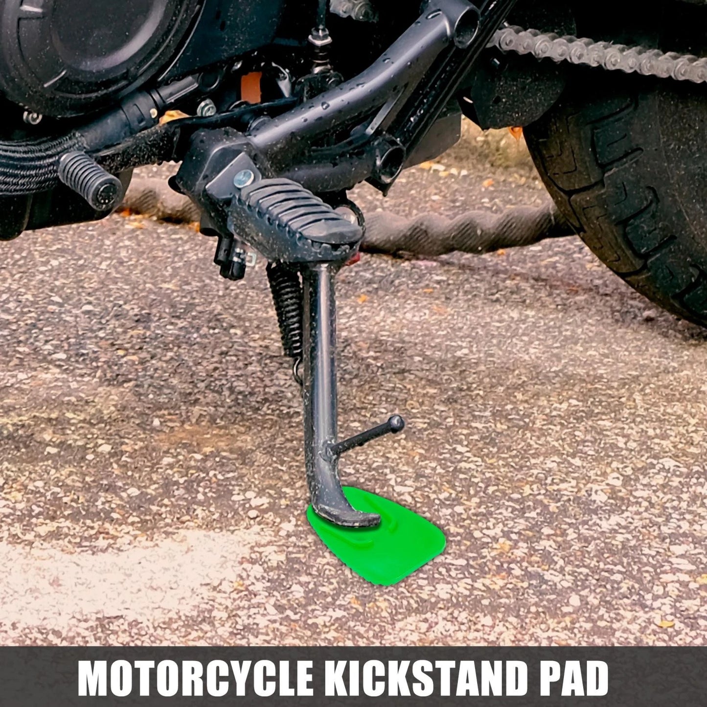 Kickstand Pad Support Plate Pad Parking Side Stand Extension for Motorcycle