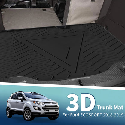 Flat Face Cargo Liner Trunk Mat for Ford EcoSport (2018-2019) 1 Pc