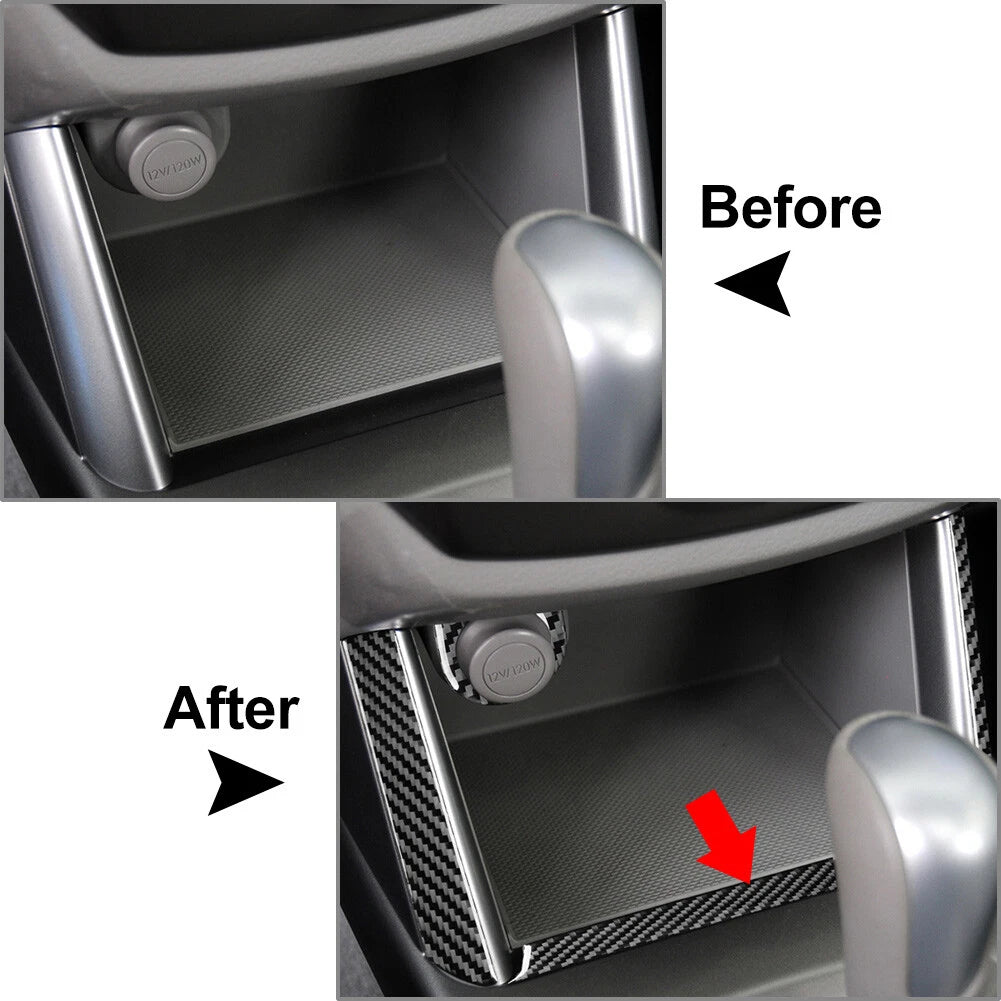 Black Center Console Storage Cover Trim for Subaru Forester (2009-2013)