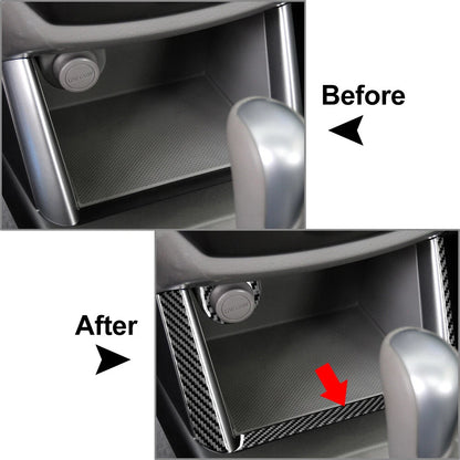 Black Center Console Storage Cover Trim for Subaru Forester (2009-2013)