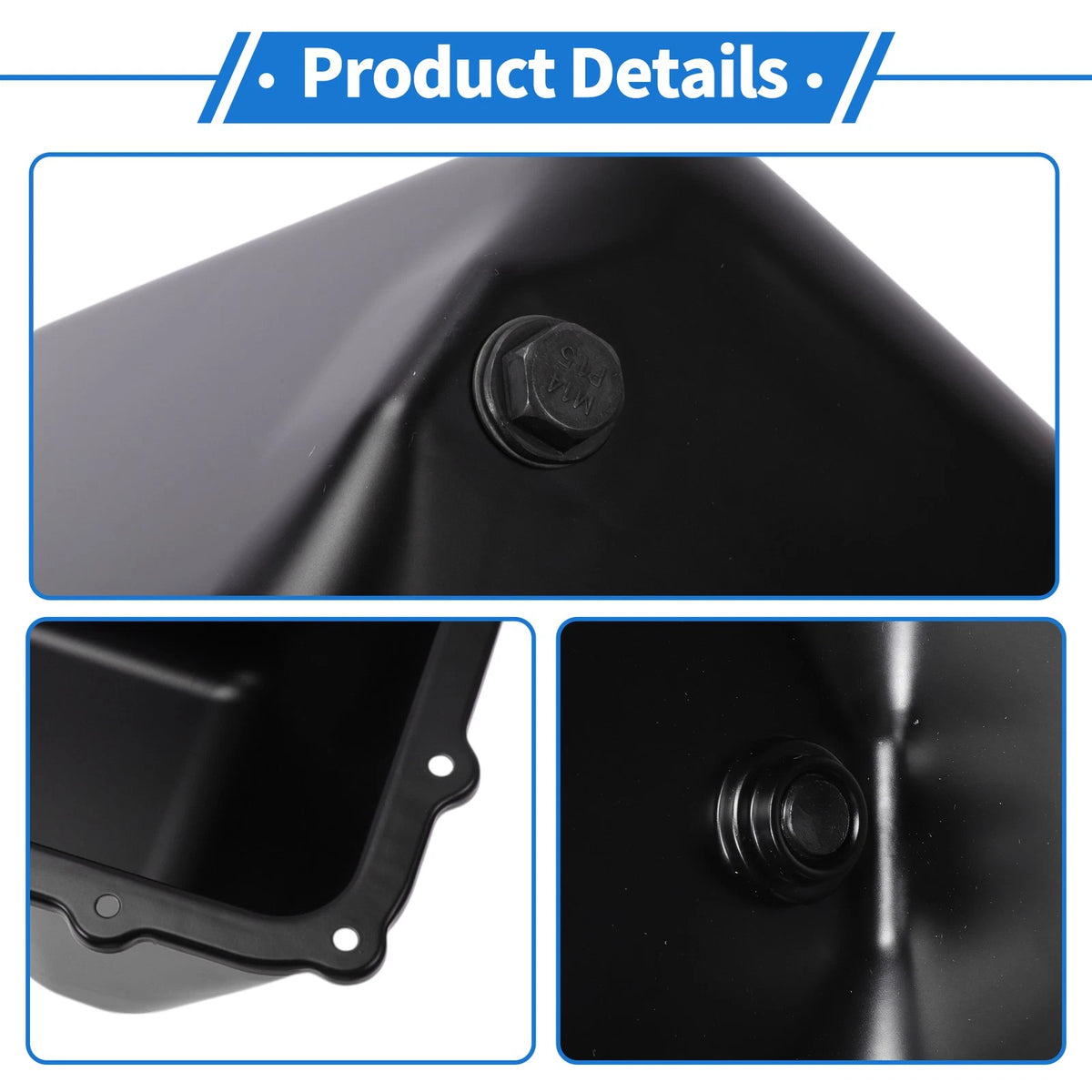 Engine Oil Pan for Jeep Wrangler V6 3.8L Petrol (2007-2011) - Iron Black