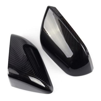 Carbon Fiber Style Side Mirror Trim for Ford Mustang (2015-2019)
