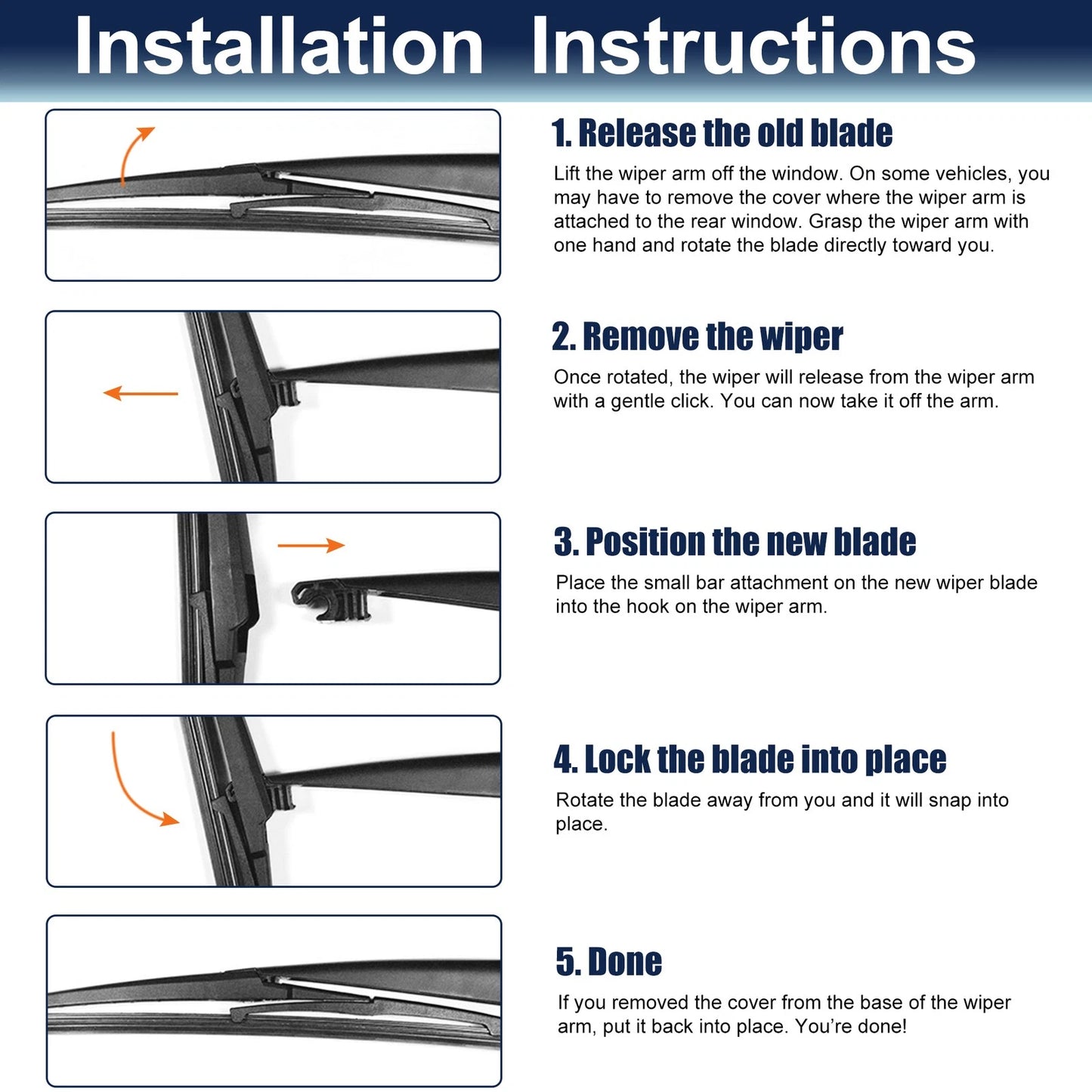 10 inch Rear Windshield Wiper Blade for Toyota RAV4 (2015-2017)