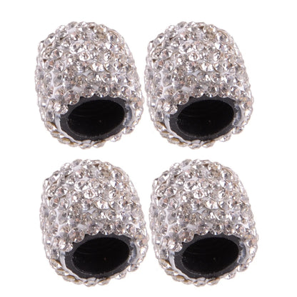 Sparkling Silver Valve Stem Caps for Universal Cars