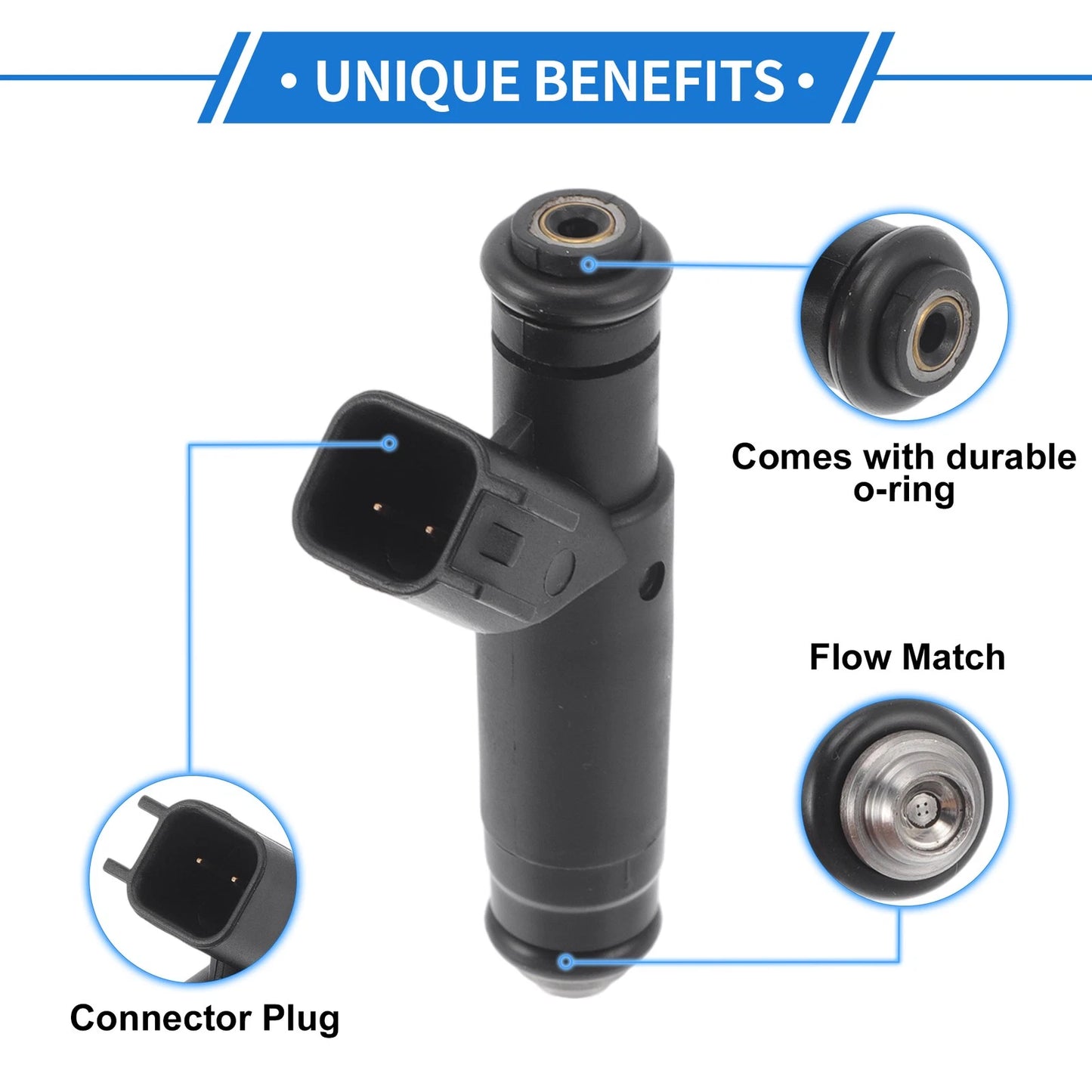 Fuel Injector for Ford Windstar 3.8L V6 (1999-2003) - 1 x Quality Replacement