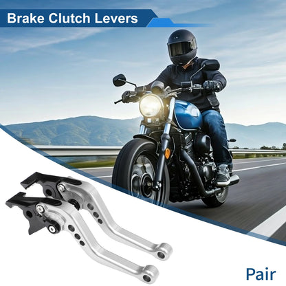 1 Pair Brake Clutch Lever Silver for Kawasaki ZX-9R/ZX-9 (1994–1997)