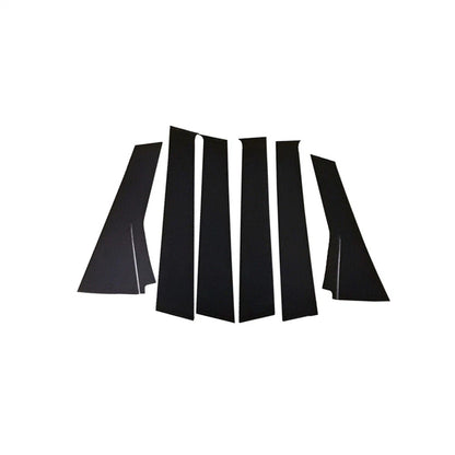 Glossy Black Door Window Pillar Post Covers for Honda Fit Jazz (2014-2019)