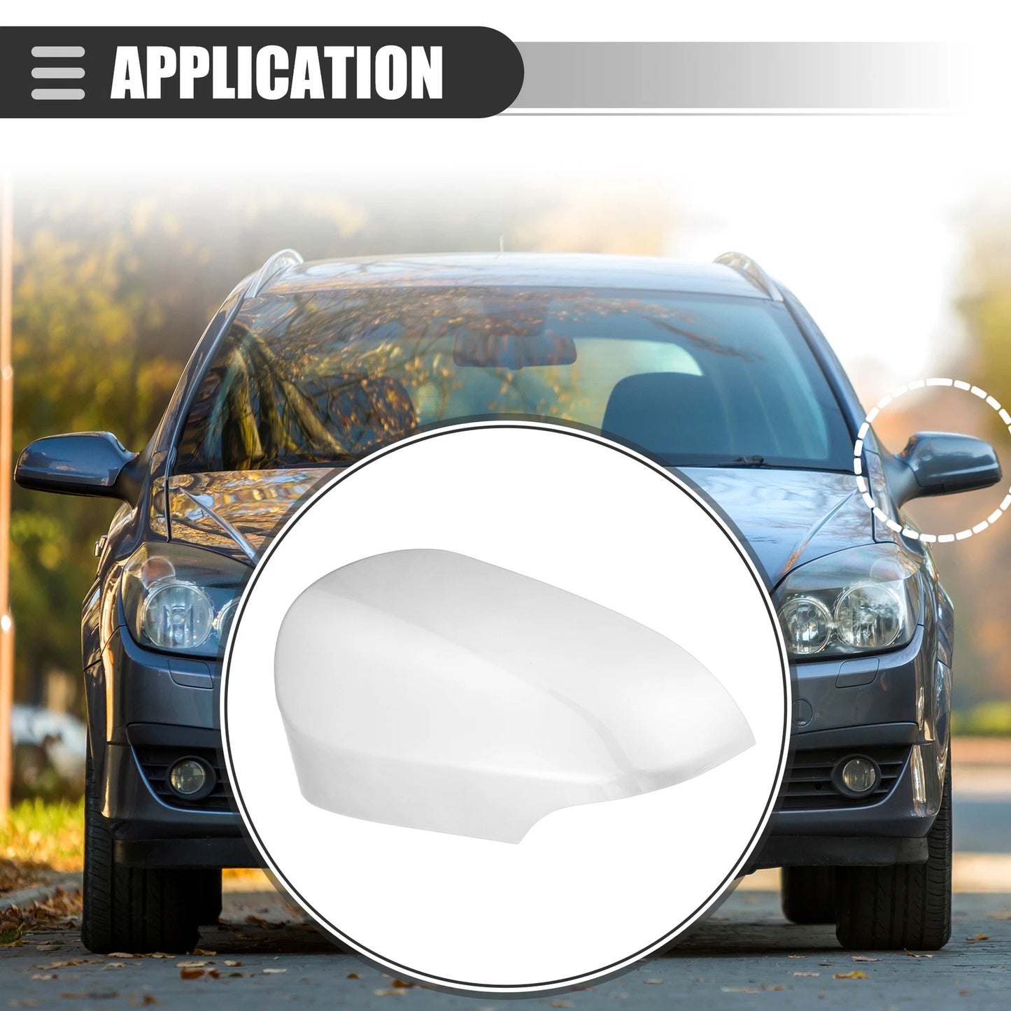 Left Side Mirror Cover for Toyota Yaris (2006-2011)