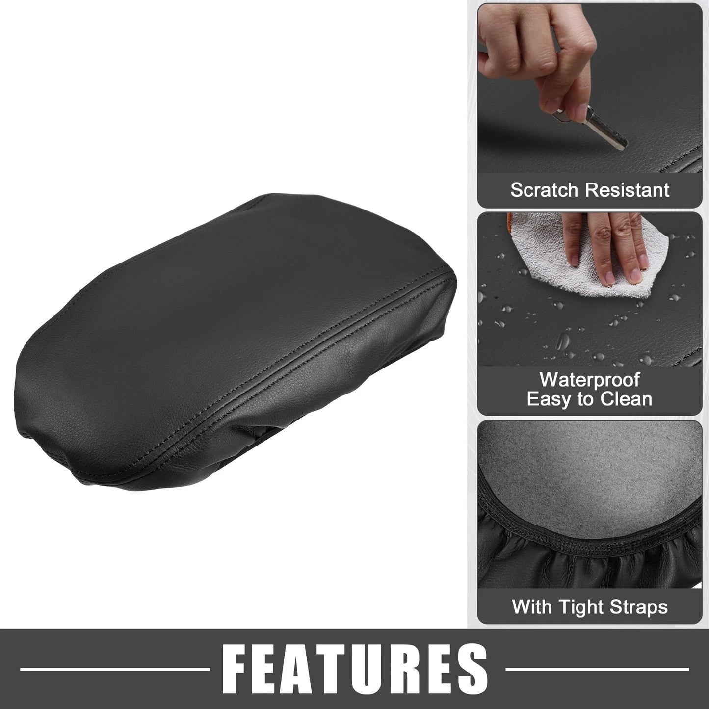 Kia Optima Center Console Armrest Cover Trim Black (2016-2020)