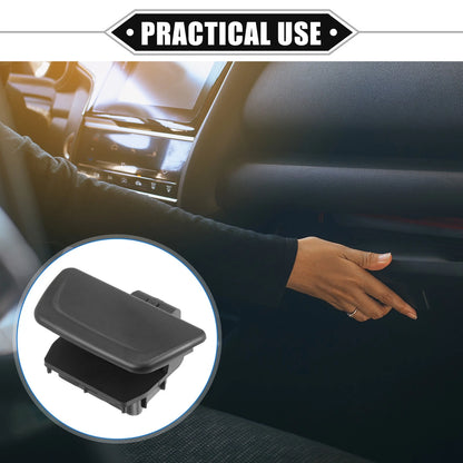 Glove Box Lid Latch Lock Handle Cover for Ford Fiesta (2011-2019) Black
