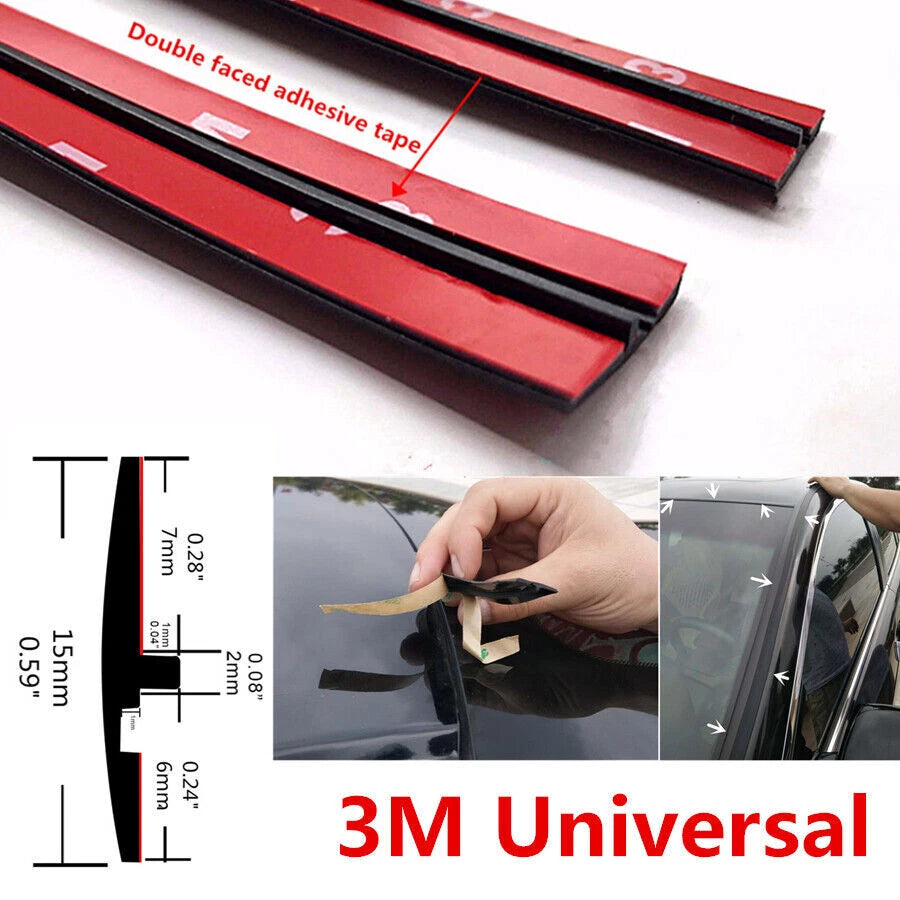 3M Rubber Moulding Car Roof Edge Windscreen Seal Strip
