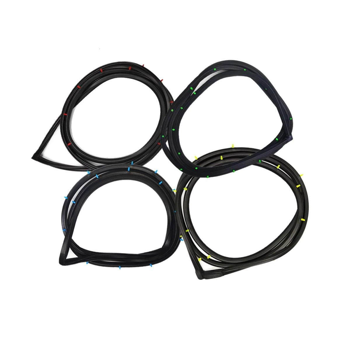 Door Rubber Weatherstrip Front Rear Fits Datsun Sunny B210 120Y 4D Sedan Set 4