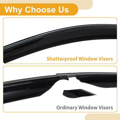 Window Deflectors for Toyota Corolla Cross 2022-2024 Side Vent Visors 1 Set