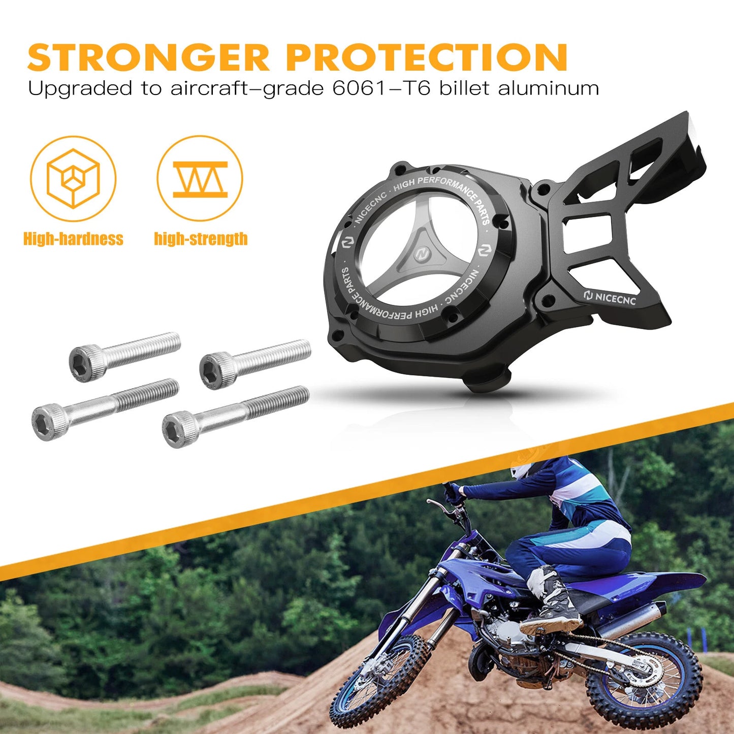 Clear Sprocket Cover for Yamaha YZ65 (2018-2023), YZ85 (2002-2023)