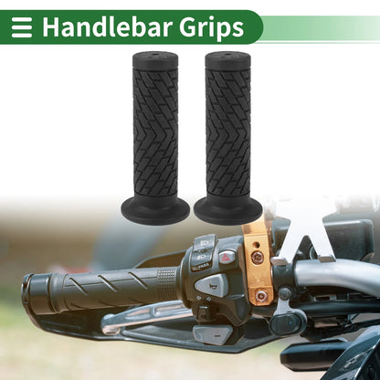 Hand Grips Cover 25mm Handlebar Cover TPU Black for Motorcycle