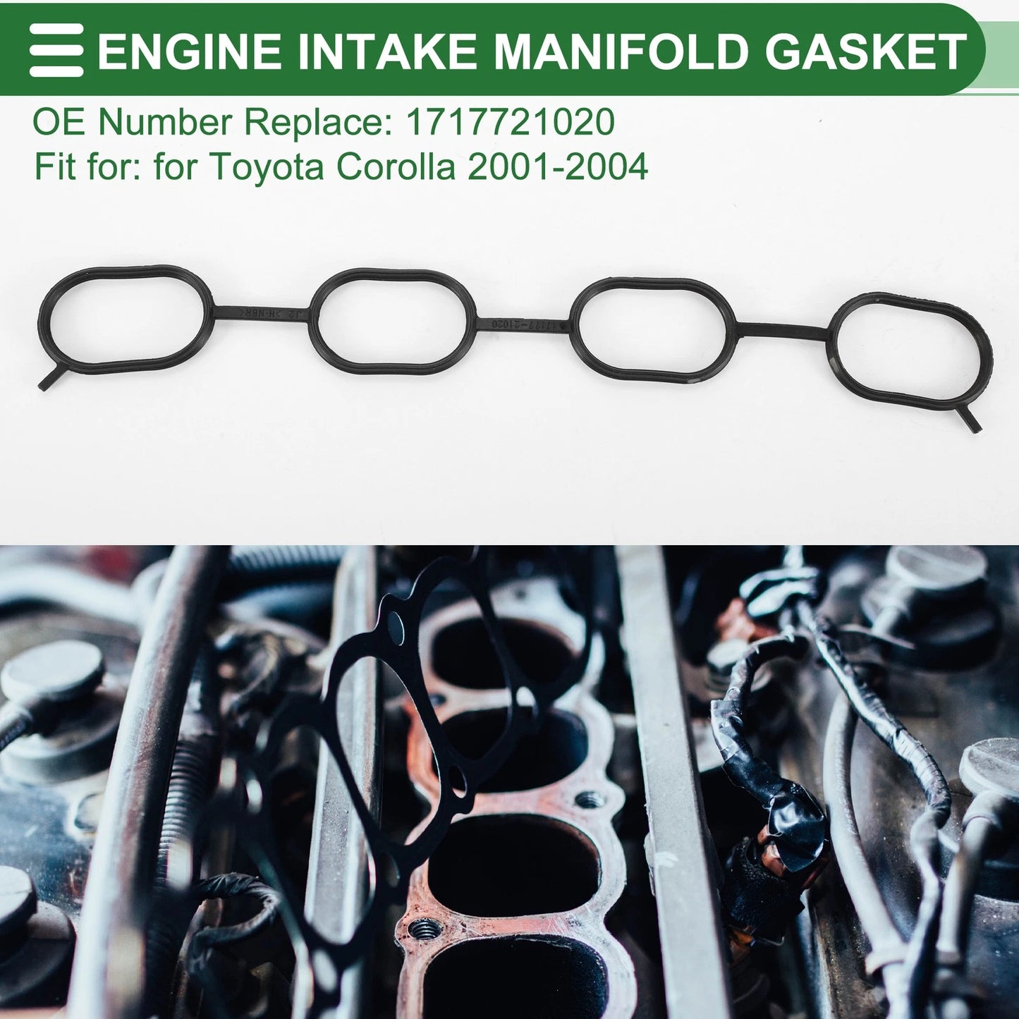 Engine Intake Manifold Gasket for Toyota Corolla (2001-2004)
