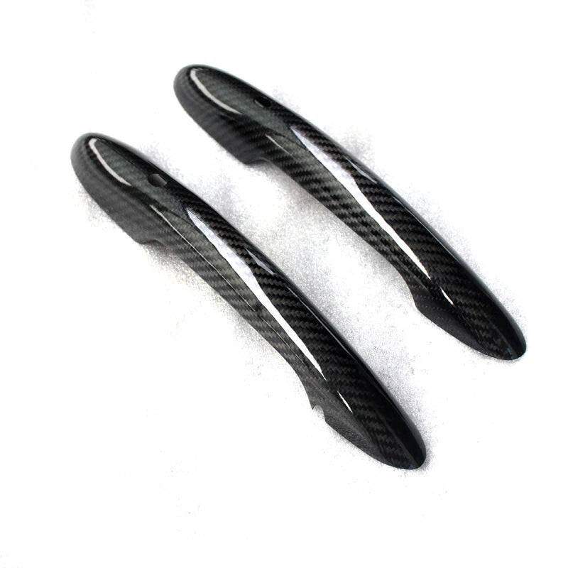 Pair Real Carbon Fiber Exterior Door Handle Cover fits Mini Cooper F55 F56 F57