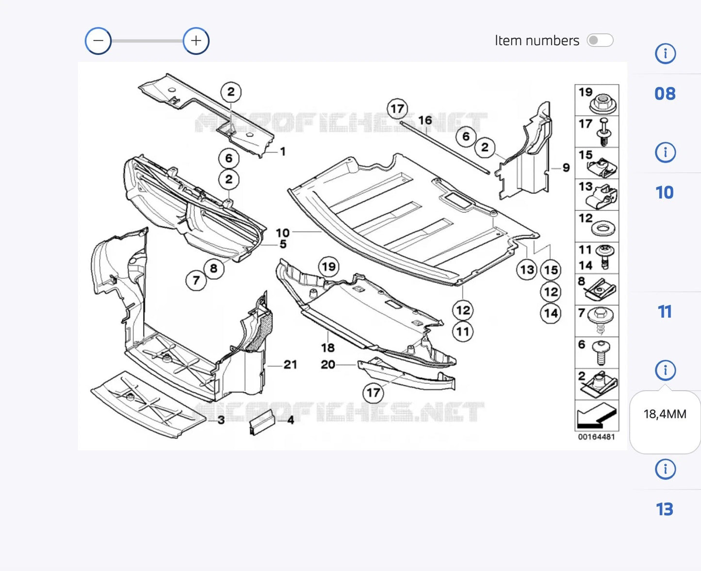 Under Tray Shield / 31x Clips for BMW 630i 650i 645i E63 E64 (2004–2010)