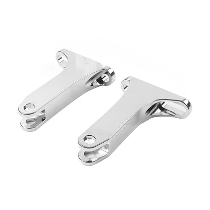 Chrome Extended Passenger FootPeg Kit for Harley Touring Road Street Glide (93-23)