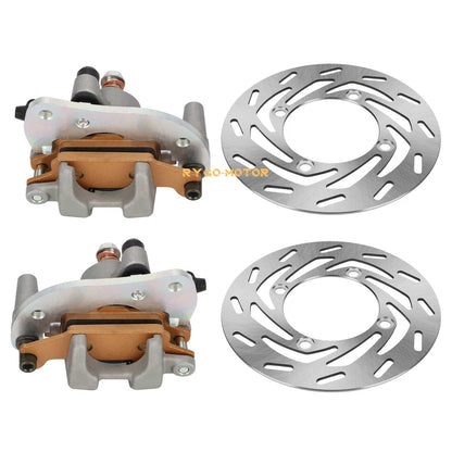 Front Brake Calipers & Disc Rotors for Yamaha Kodiak 700 YFM700 4x4 (2016–2020)