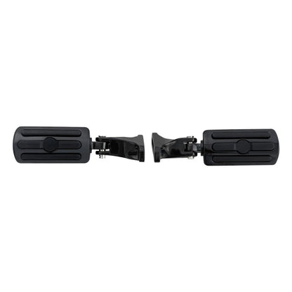 Black Rear Passenger Footpegs for Harley Street Glide (1993-2025)