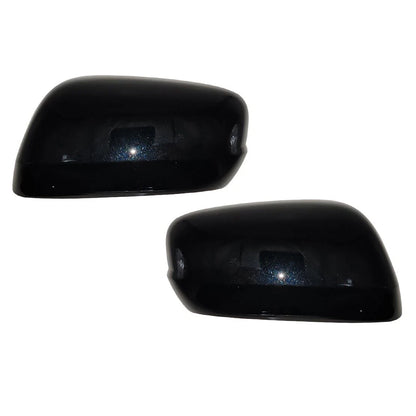 2 x Black Exterior Mirror Cap Covers for Honda Fit/Jazz (2009-2014)