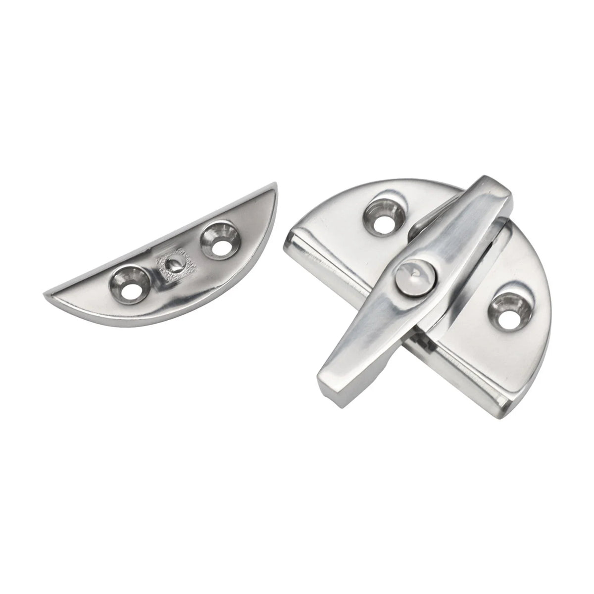 Boat Access Door Catch with Twisting Lock for All Boats, 316 Stainless Steel