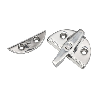 Boat Access Door Catch with Twisting Lock for All Boats, 316 Stainless Steel