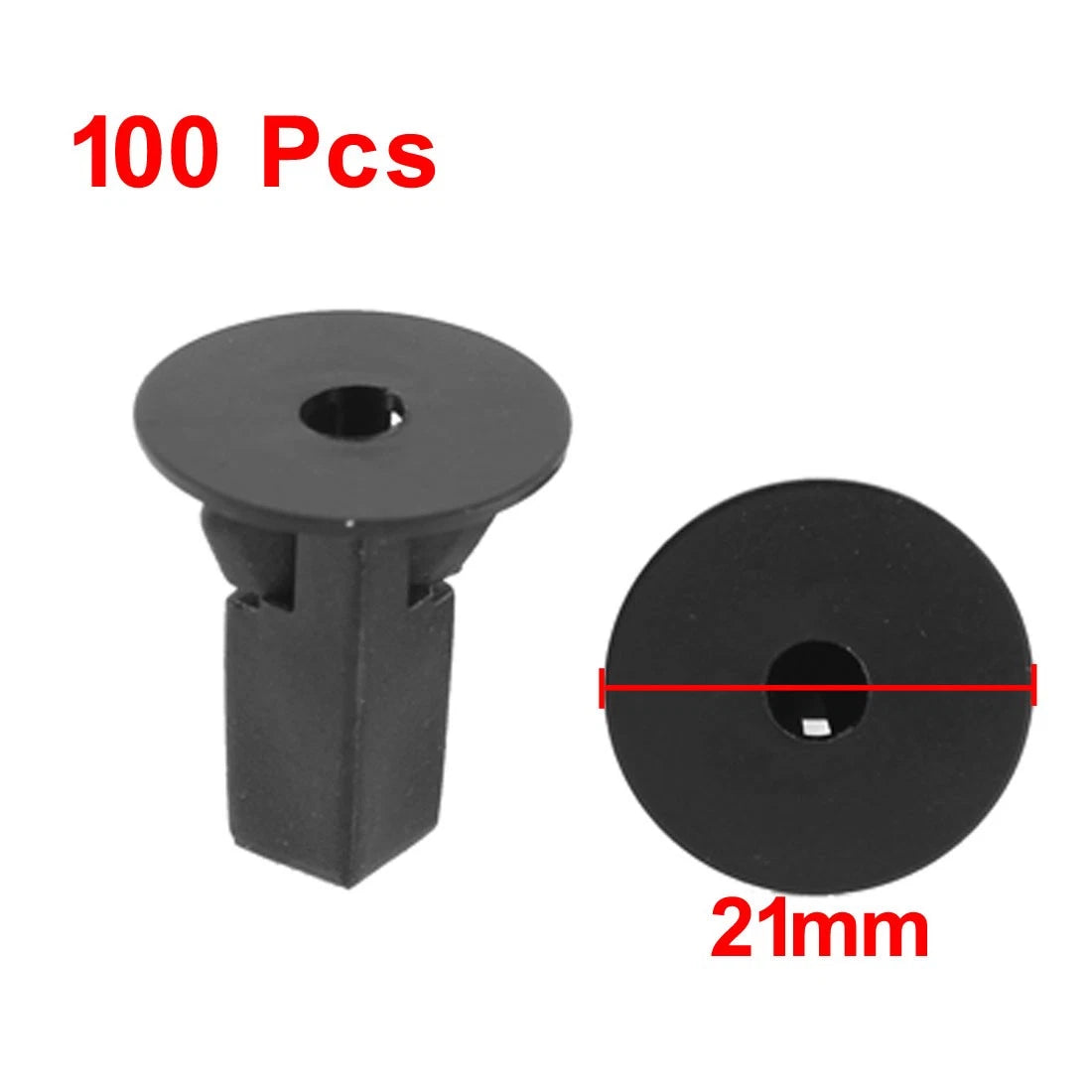 100 Pcs Black Plastic Rivet Clips for Toyota Bumper & Interior Mats