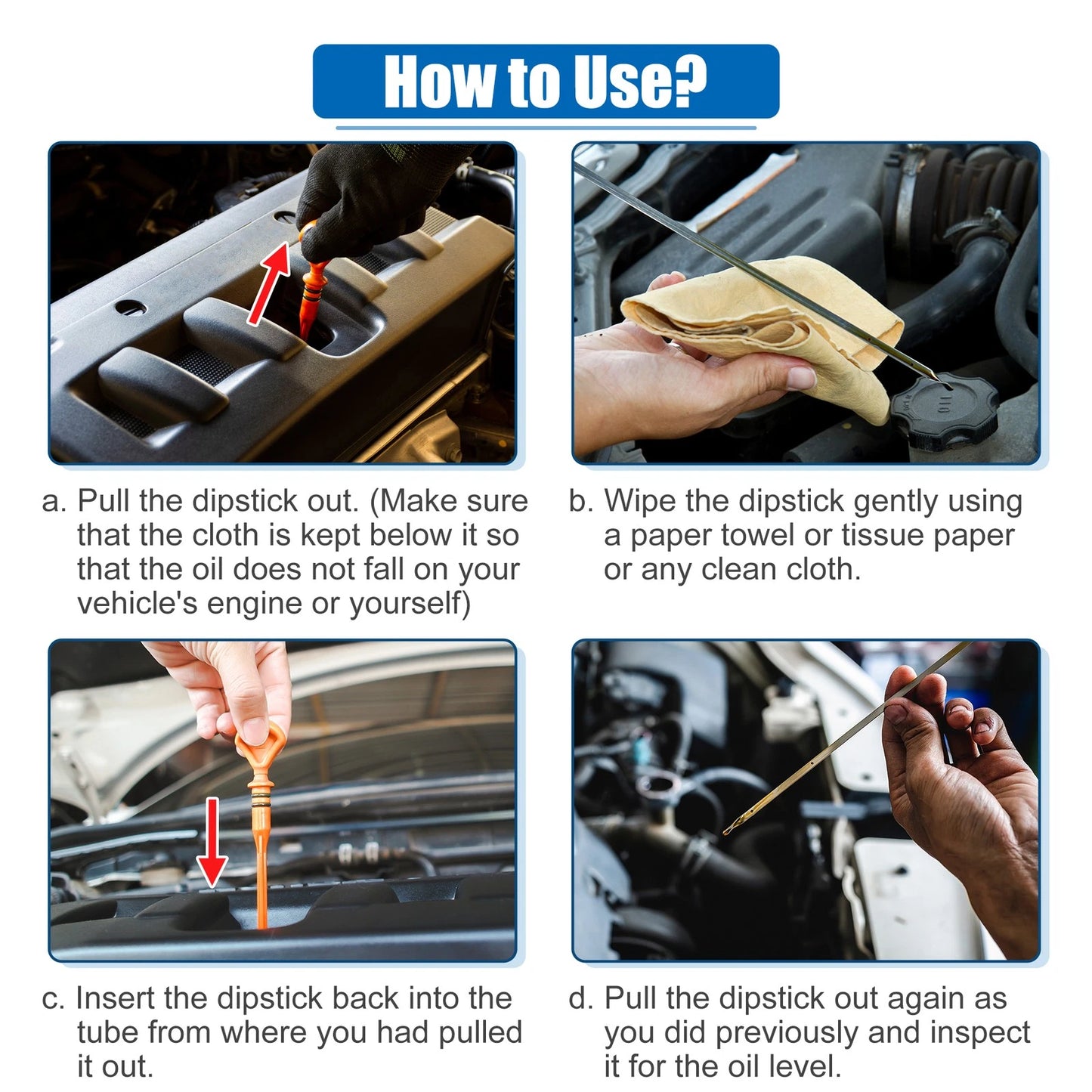 Engine Oil Dipstick for Honda Accord, Odyssey (2003-2023)