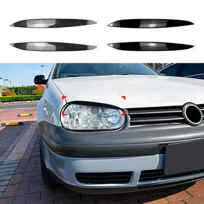 Headlight Eyelid Covers 2 x Gloss Black for VW Golf 4 MK4 (1997-2006)