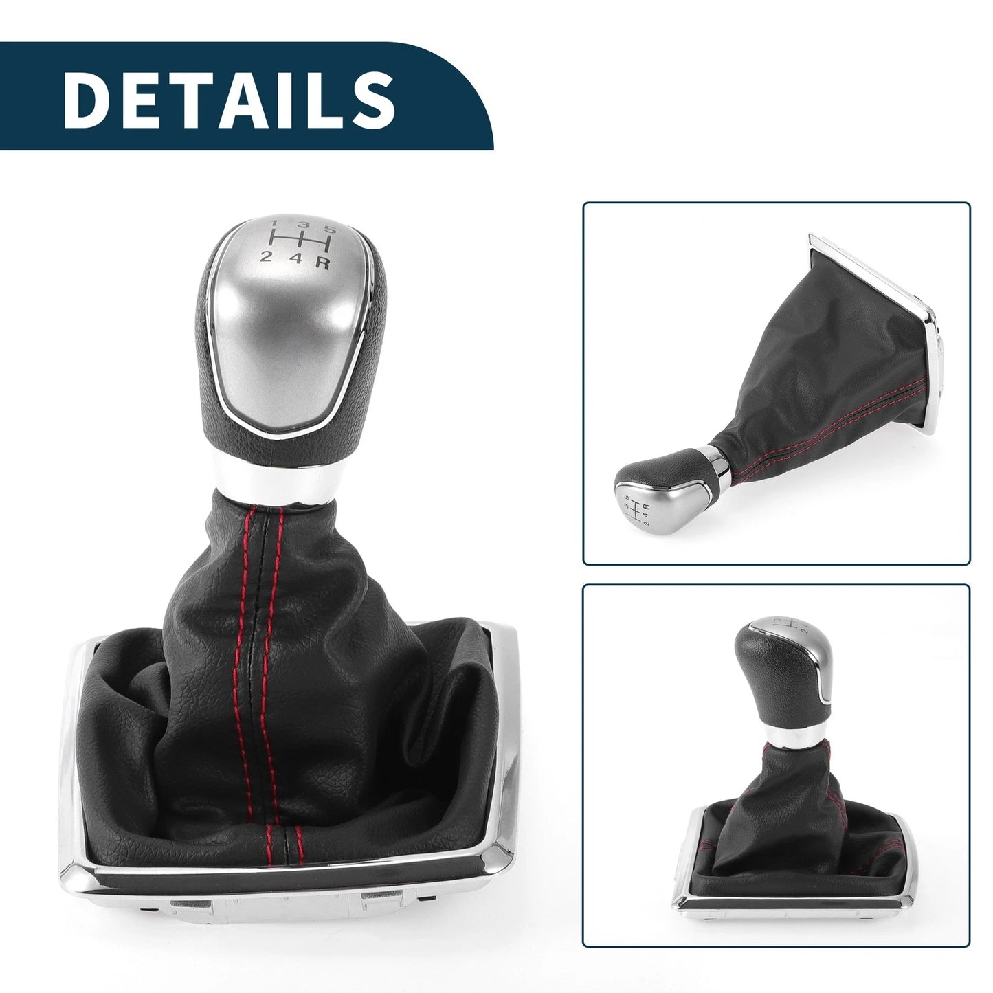 5 Speed Manual Gear Shift Knob & Cover for Ford Focus MK2 (2006-2011)