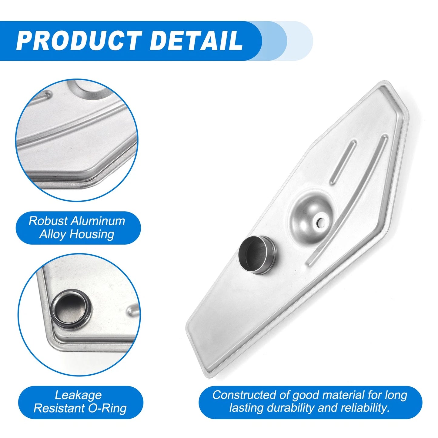 Transmission Fluid Filter Oil Pan for Ford A4LD 2WD (Late Model)