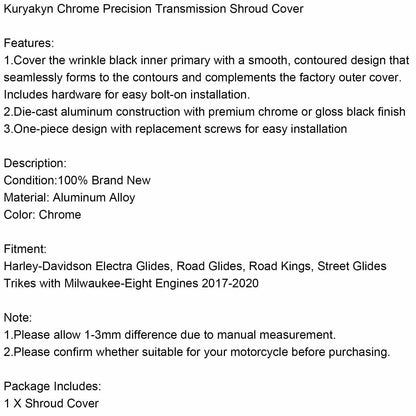Transmission Cover for Milwaukee M8 Chrome (2017-2020)
