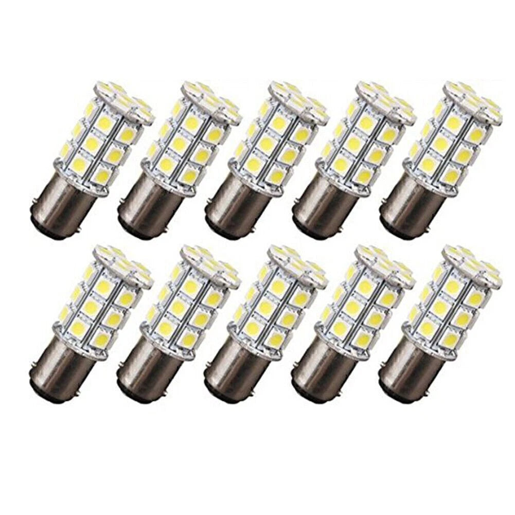 27-SMD BA15D White Interior Light Bulb for Marine Boat (1004, 1076, 1142)
