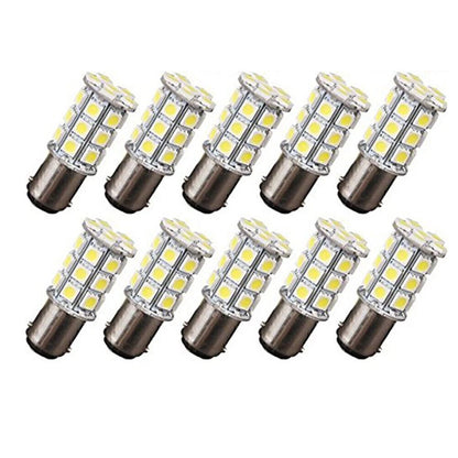 27-SMD BA15D White Interior Light Bulb for Marine Boat (1004, 1076, 1142)