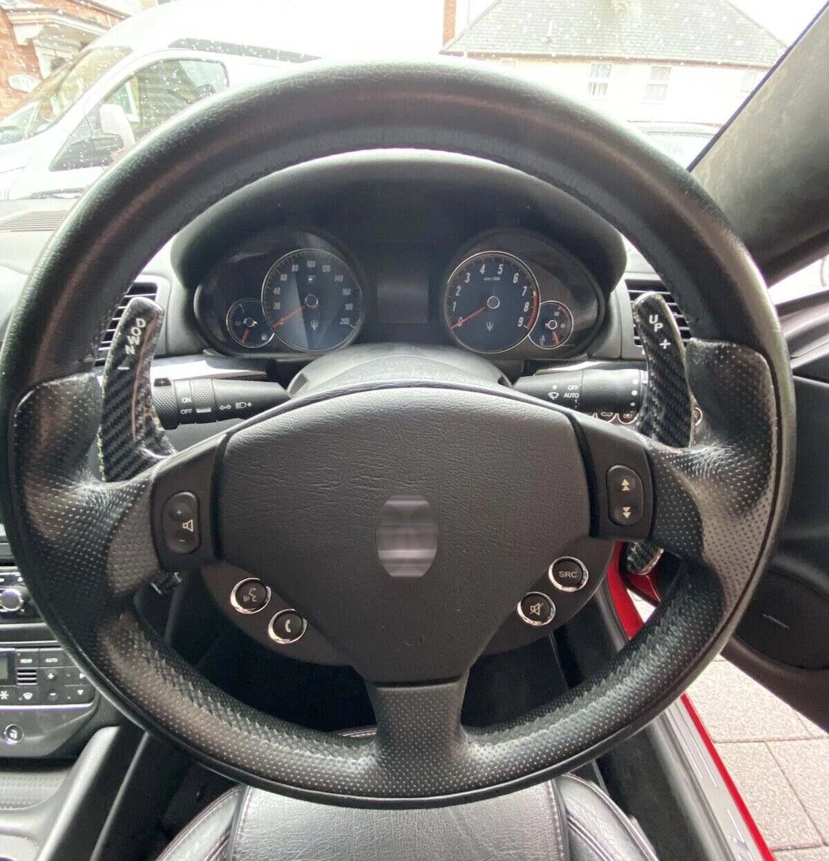 Real Carbon Fiber Steering Wheel Switch Paddle Kits Fits Maserati GranTurismo GT
