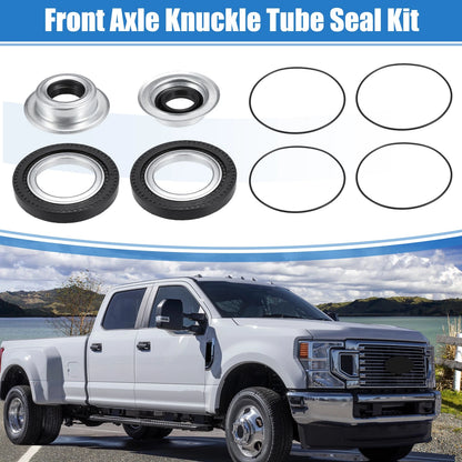 Front Axle Seal Kit with Hub O-Ring Dust Seals for Ford F250 Super Duty (2005-2023)