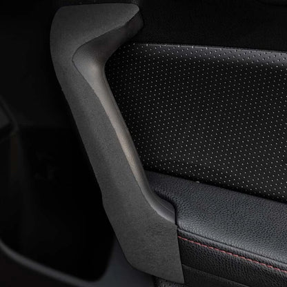 Car Interior Real Leather Door Handle Cover Trim Fit For Toyota 86 BRZ