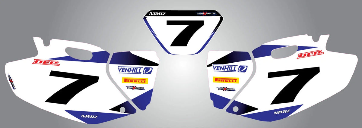 Custom Number Plates & Storm Graphics for Yamaha WR 250 450 F (1998-2002)
