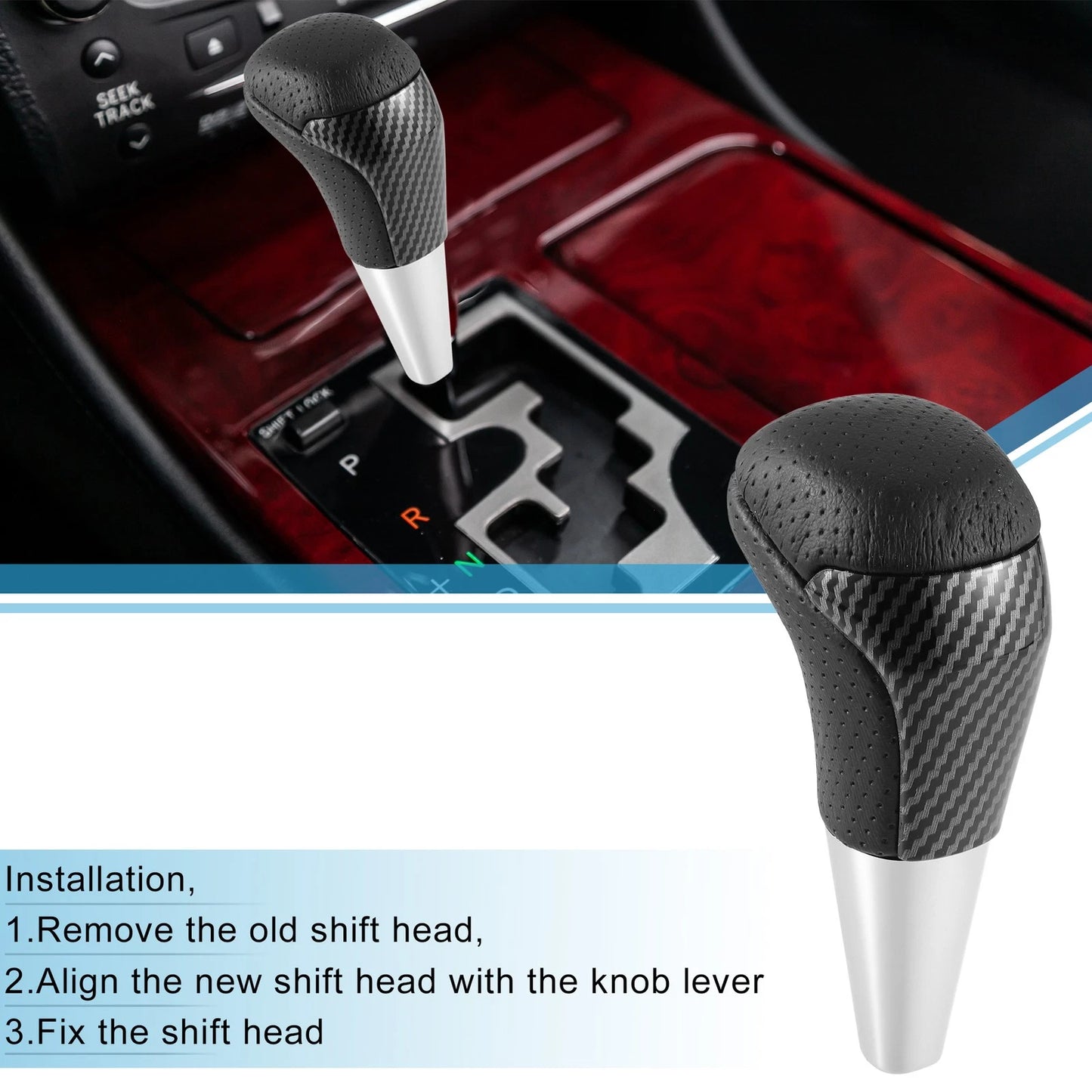 Gear Shift Knob Shifter for Toyota Land Cruiser (2016–2021)