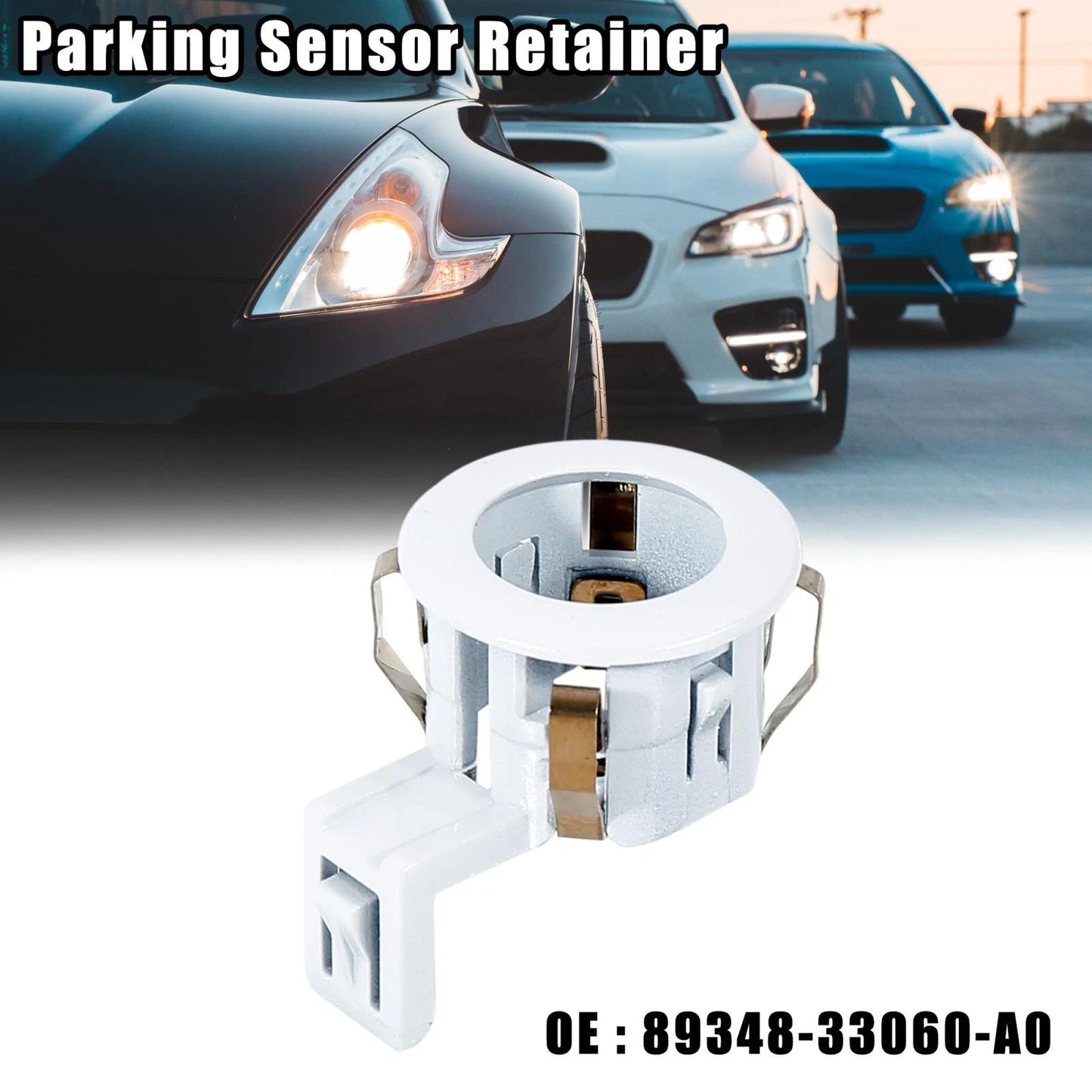Pearl White Rear Bumper Parking Sensor Retainer Holder for Toyota