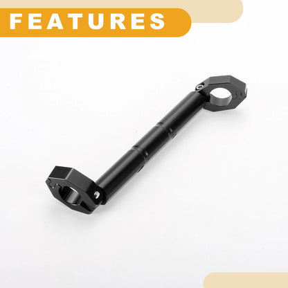 Set Universal Balance Bar Handlebar Aluminum Alloy Black for Motorcycle