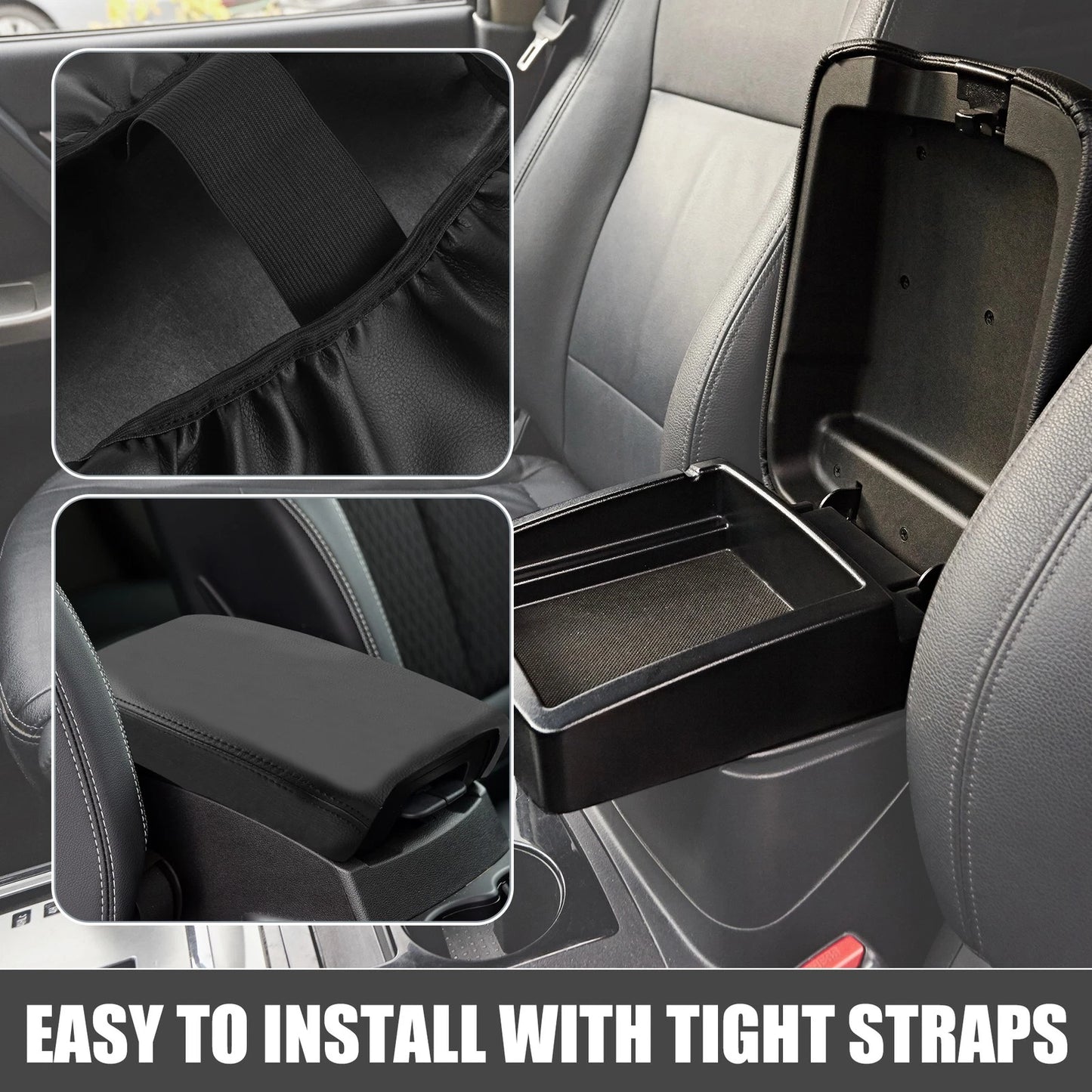Car Center Console Armrest Cover for Ford F250 F350 F450 (2000-2023)