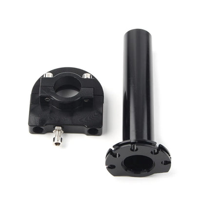 7/8in Turn Twist Throttle Handle Bar Tube for Universal CNC Black